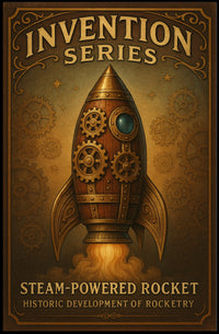Steam-Powered Rocket Invention Series Poster