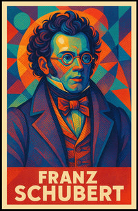 Franz Schubert Classical Music Vintage Art Poster