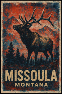 Missoula, Montana Wilderness Majesty Poster