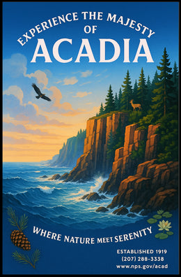 Experience the Majesty of Acadia Poster PosterGoat