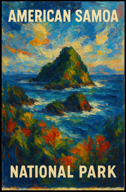 American Samoa National Park Scenic Wanderlust Poster