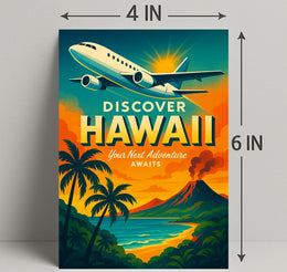 Discover Hawaii Travel Poster Adventure Awaits PosterGoat