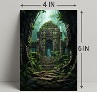 Ancient Jungle Ruins Poster