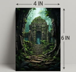 Ancient Jungle Ruins Poster