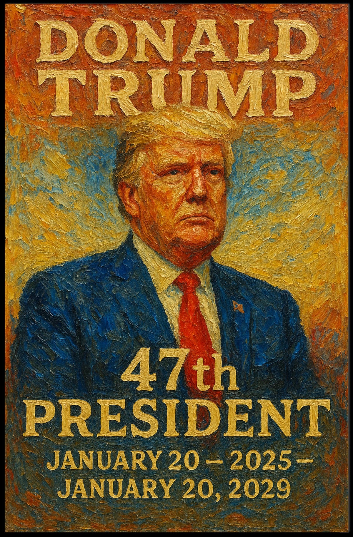 Donald Trump 47th President Poster