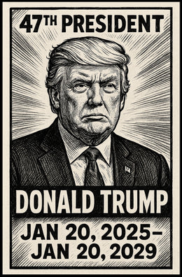 Donald Trump 47th President Poster