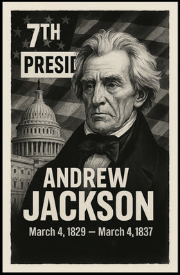 Andrew Jackson 7th President of the United States Digital Montaje Poster