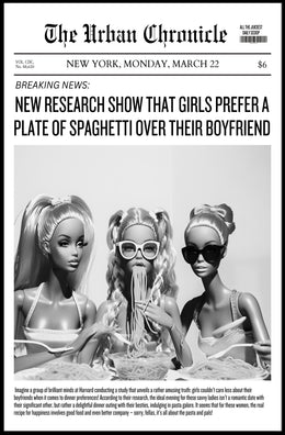 Spaghetti Humorous Satire Vintage Pop Culture Poster PosterGoat