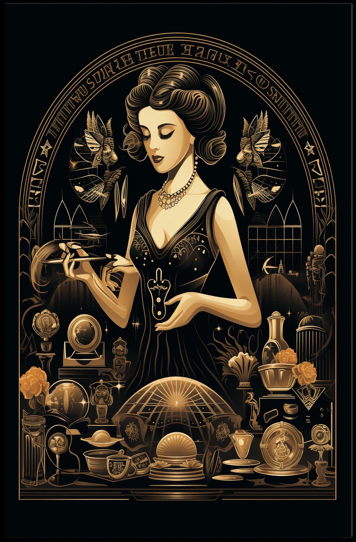 Enigmatic Elegance Poster