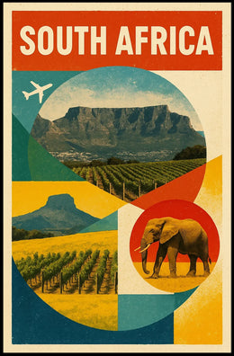 Discover South Africa Travel Inspiration Poster