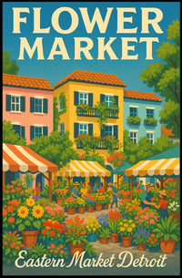 Flower Market Poster