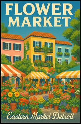 Flower Market Poster