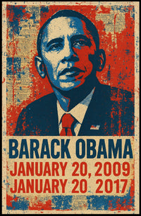 Barack Obama 44th President of the United States Street Art Mashup Poster