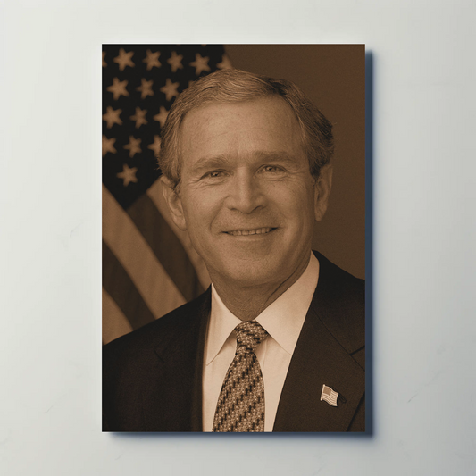 George W. Bush 43rd President Sepia Photo