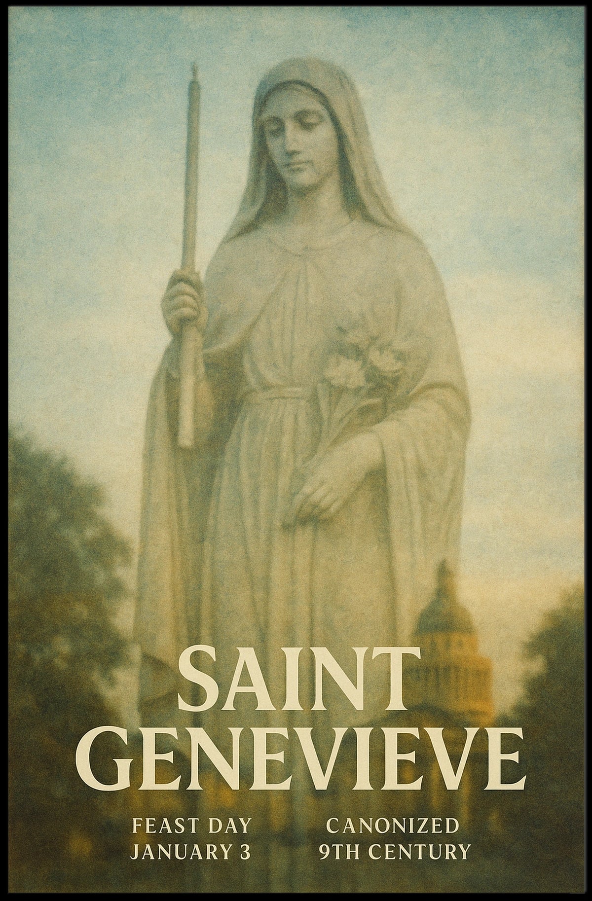 Saint Genevieve Poster