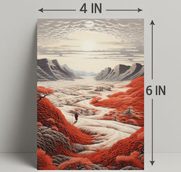 Journey Through The Crimson Valley Poster