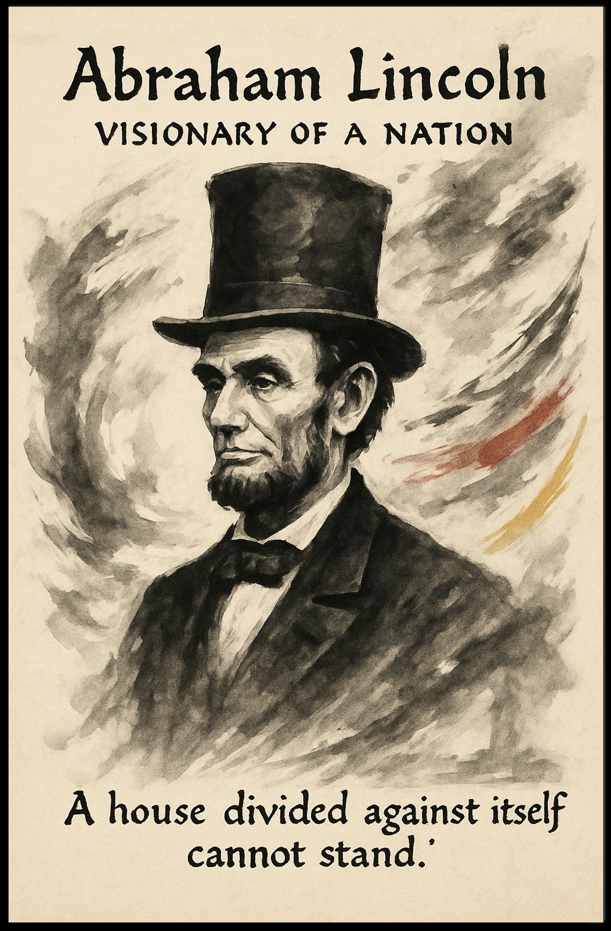 Abraham Lincoln Visionary of a Nation Poster PosterGoat