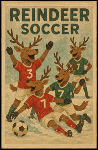 Reindeer Soccer Extravaganza Poster