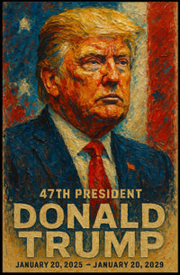 Donald Trump Resolute in the Storm Poster