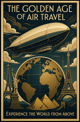 The Golden Age of Air Travel Poster