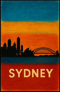 Sydney Skyline Poster
