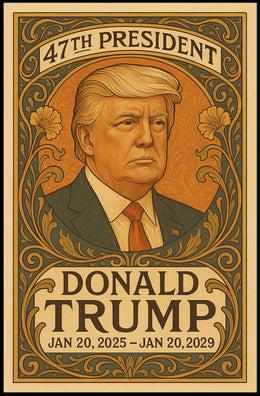 President Donald Trump A Legacy in Bloom Poster