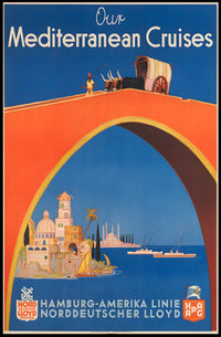 Mediterranean Cruises Advertisement Poster
