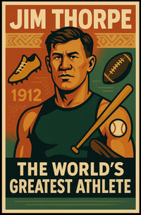 Jim Thorpe Legendary Athlete Poster