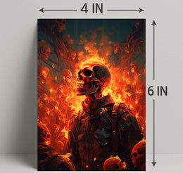 Inferno Of Skulls Poster