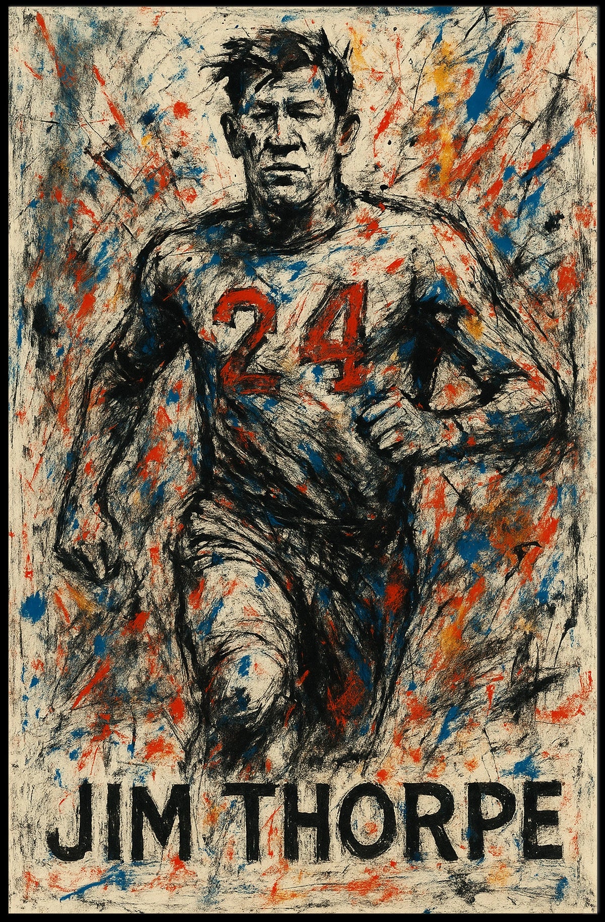 Jim Thorpe Athletic Legend Poster