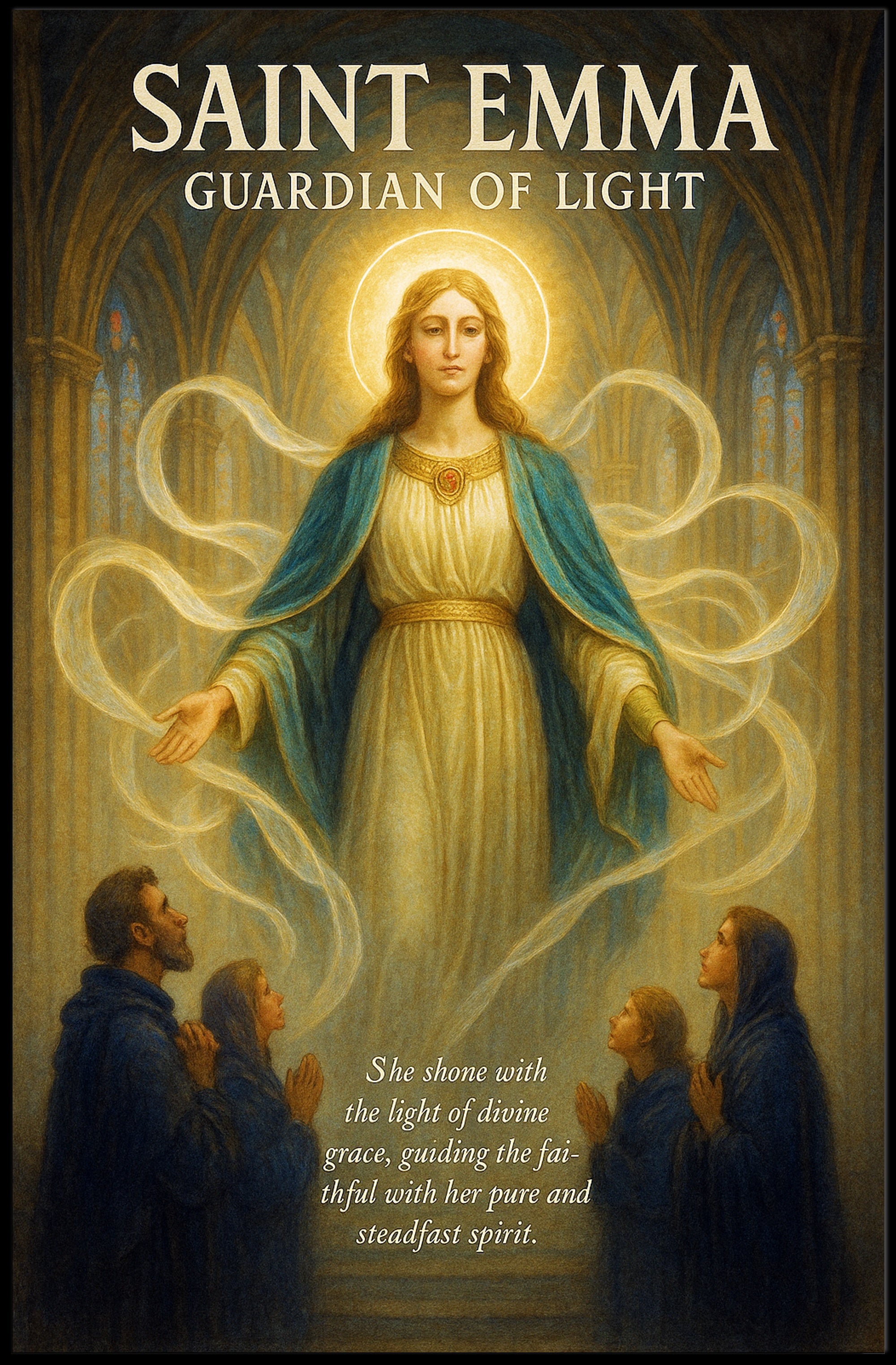 Saint Emma Guardian of Light Poster PosterGoat