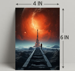 Journey To The Cosmic Tower Poster PosterGoat