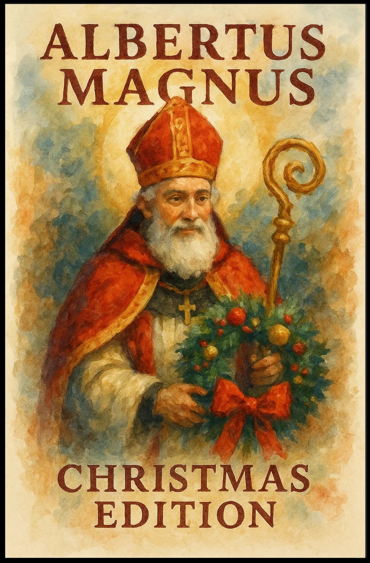 Albertus Magnus Christmas Historical Cultural Poster