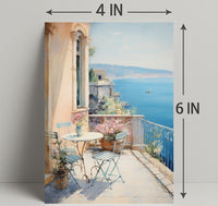 Mediterranean Balcony Retreat Poster