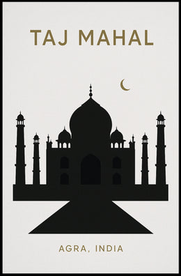 Taj Mahal Agra, India Poster PosterGoat