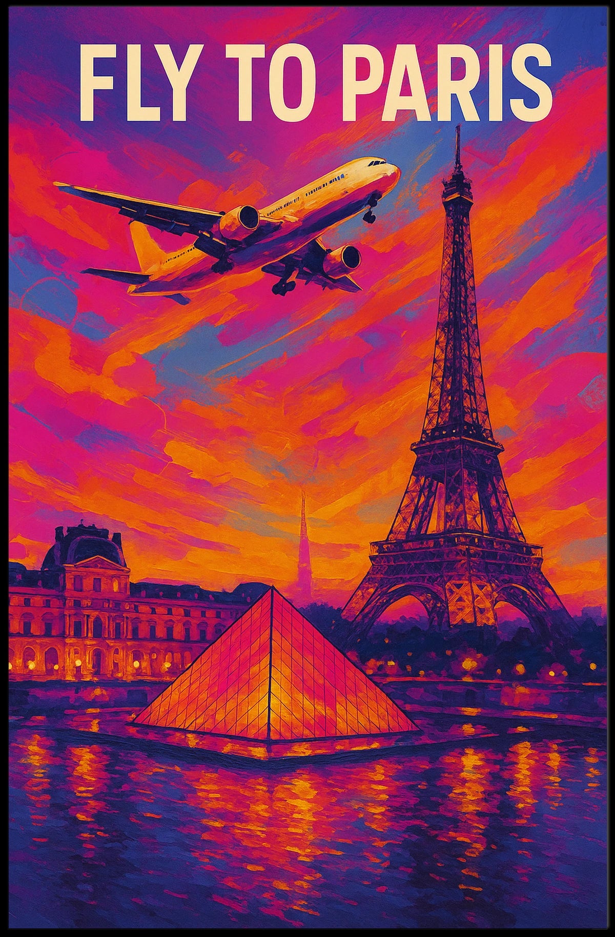Fly To Paris Poster