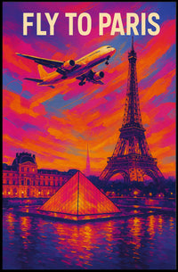 Fly To Paris Poster