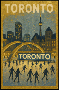 Toronto Winter Scene Poster