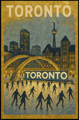 Toronto Winter Scene Poster