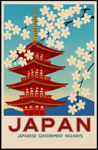 Japan Japanese Government Railways Poster PosterGoat