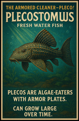 The Armored Cleaner-Pleco Poster