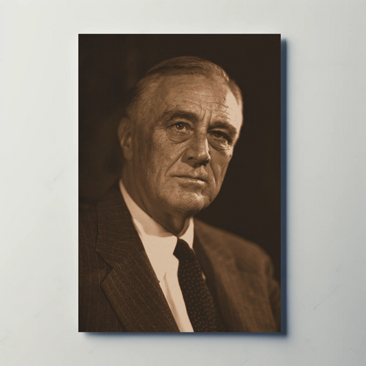 Franklin Roosevelt 32nd President Sepia Photo