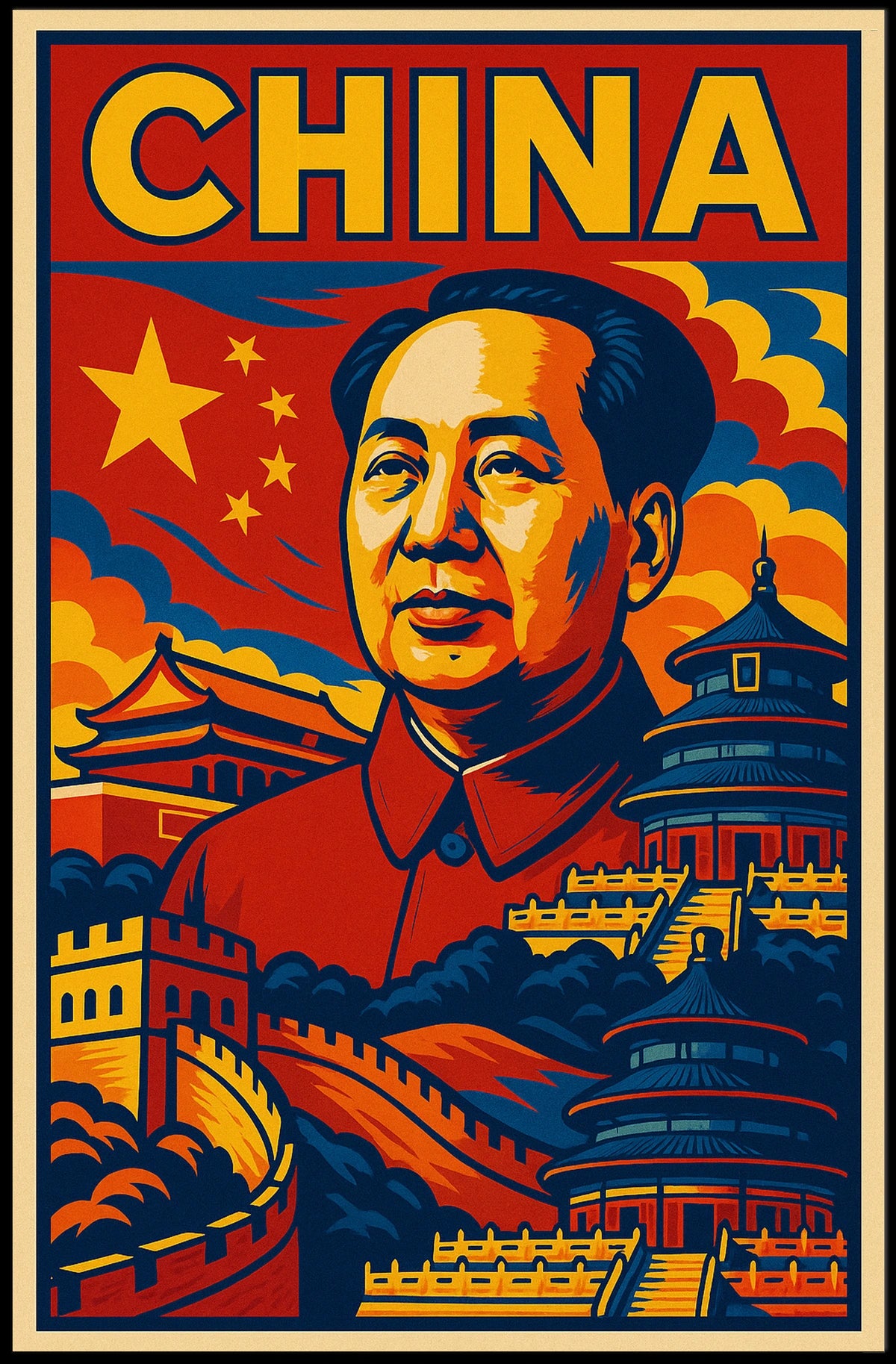 Iconic Leader Of China Poster