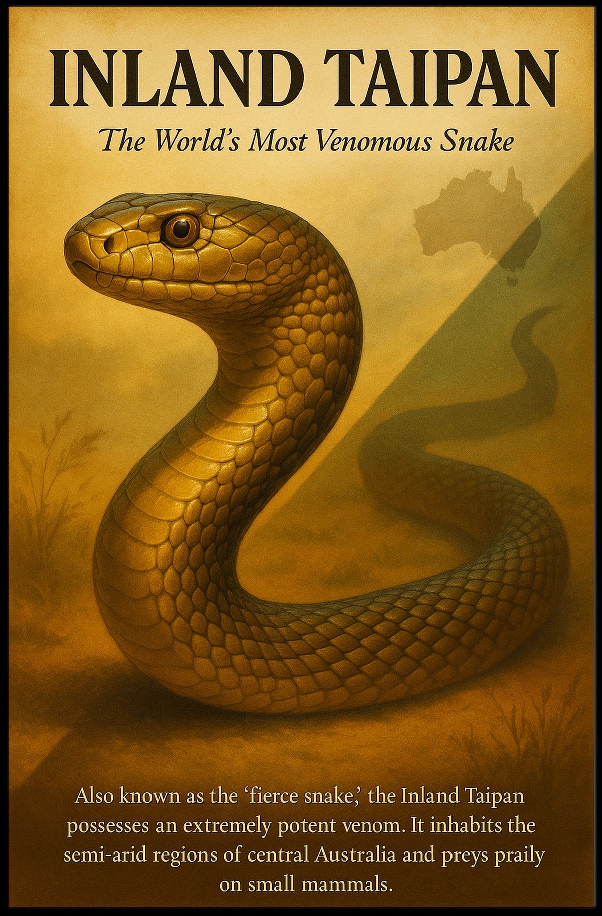 Inland Taipan The WorldS Most Poster