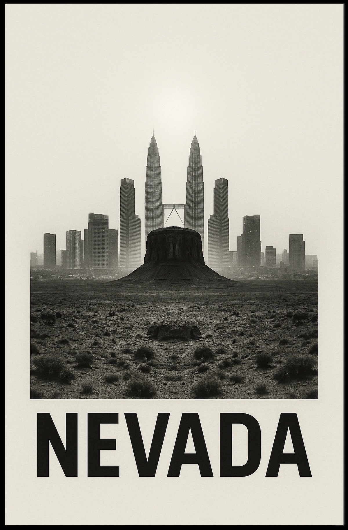 Nevada Urban Meets Desert Poster