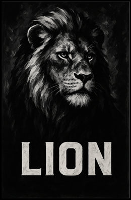 Majestic Lion Portrait Poster