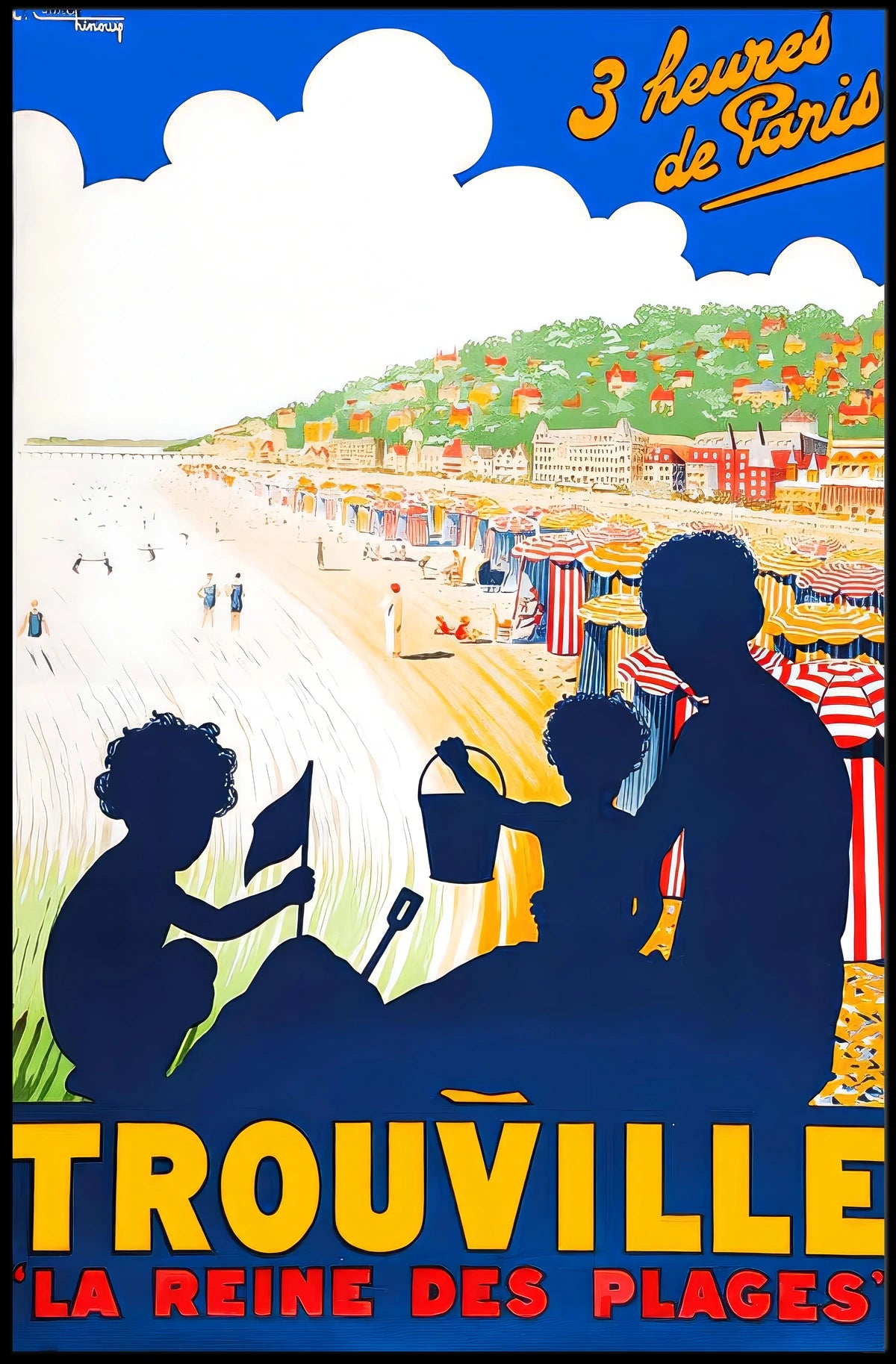Trouville La Reine Des Plages Poster