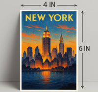 New York City Skyline Poster PosterGoat
