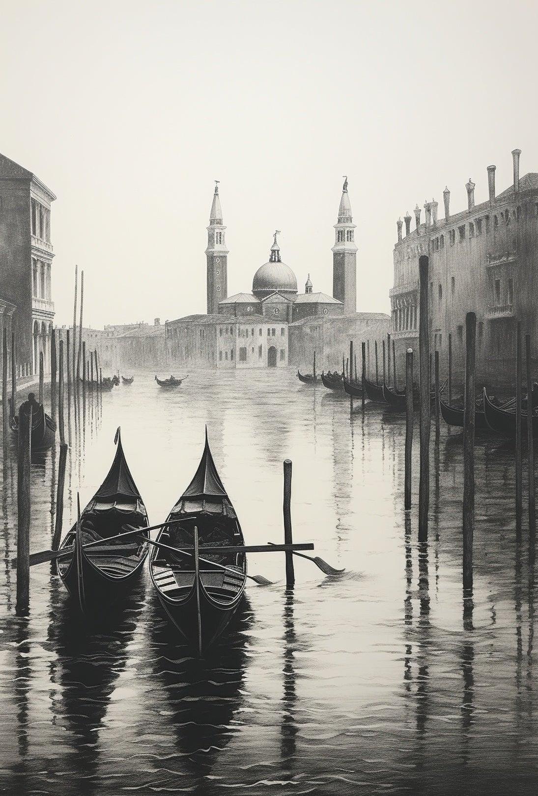 Venetian Serenity Travel Art Print Travel Poster