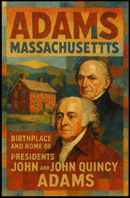 John And John Quincy Adams Birthplace Poster
